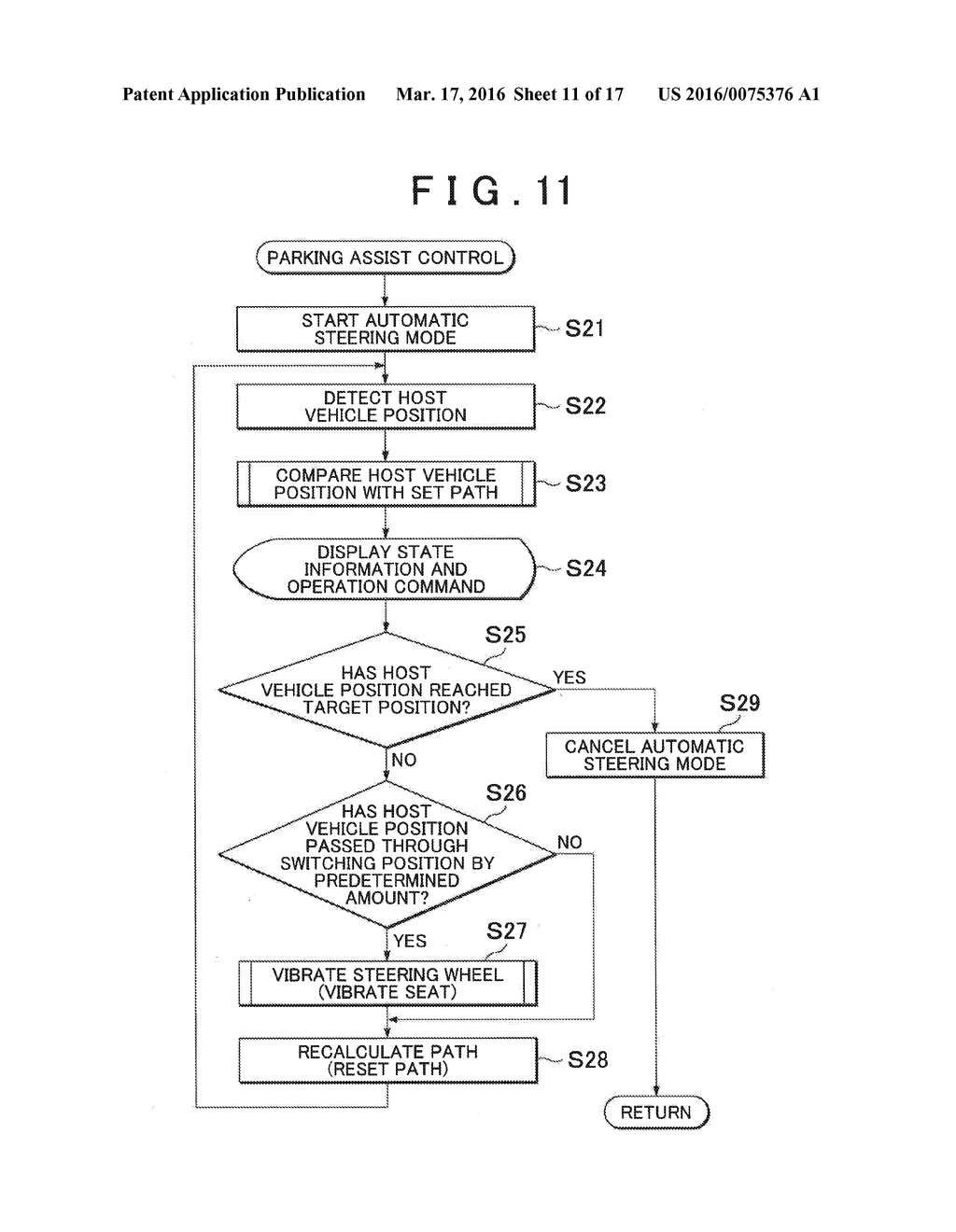 PARKING ASSIST SYSTEM, PARKING ASSIST METHOD AND PARKING ASSIST CONTROL     PROGRAM - diagram, schematic, and image 12