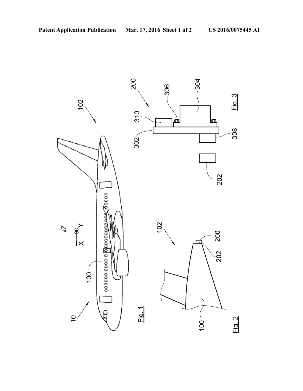 AIRCRAFT COMPRISING AT LEAST ONE EMERGENCY BEACON, AND SUCH AN EMERGENCY     BEACON - diagram, schematic, and image 02