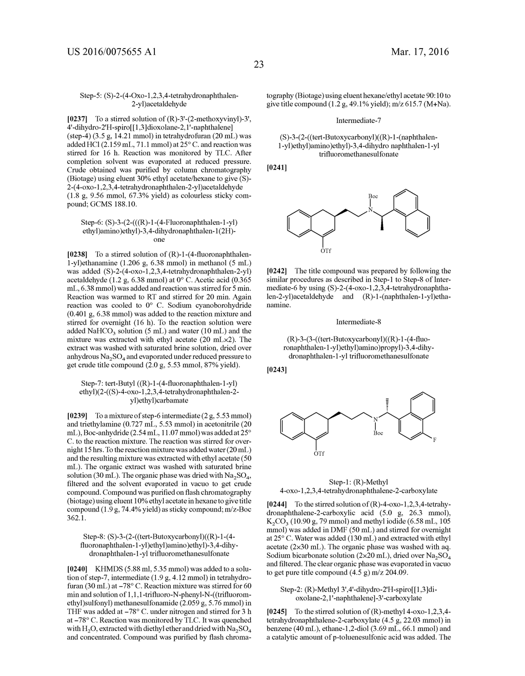 ARYLALKYLAMINE COMPOUNDS AS CALCIUM SENSING RECEPTOR MODULATORS - diagram, schematic, and image 24