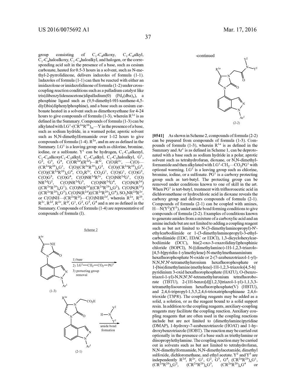 Indazole Ureas and Method of Use - diagram, schematic, and image 38