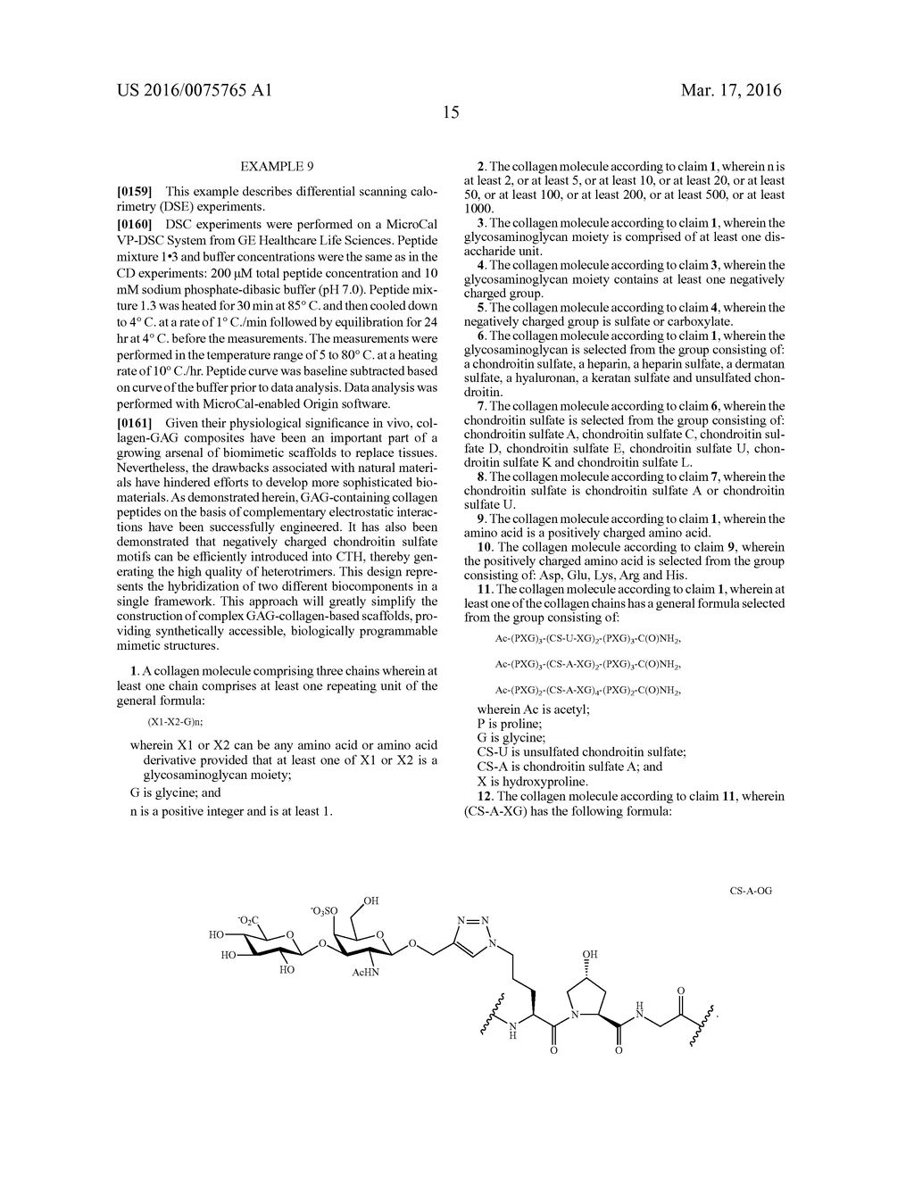 MODIFIED COLLAGEN MOLECULES - diagram, schematic, and image 45