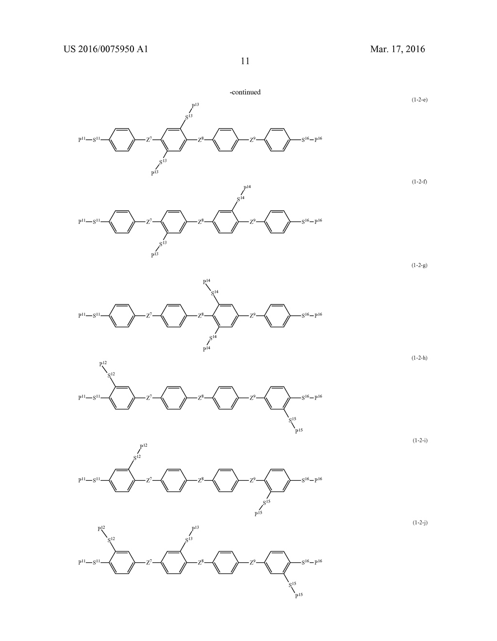 POLYMERIZABLE COMPOUND, POLYMERIZABLE COMPOSITION AND LIQUID CRYSTAL     DISPLAY DEVICE - diagram, schematic, and image 12