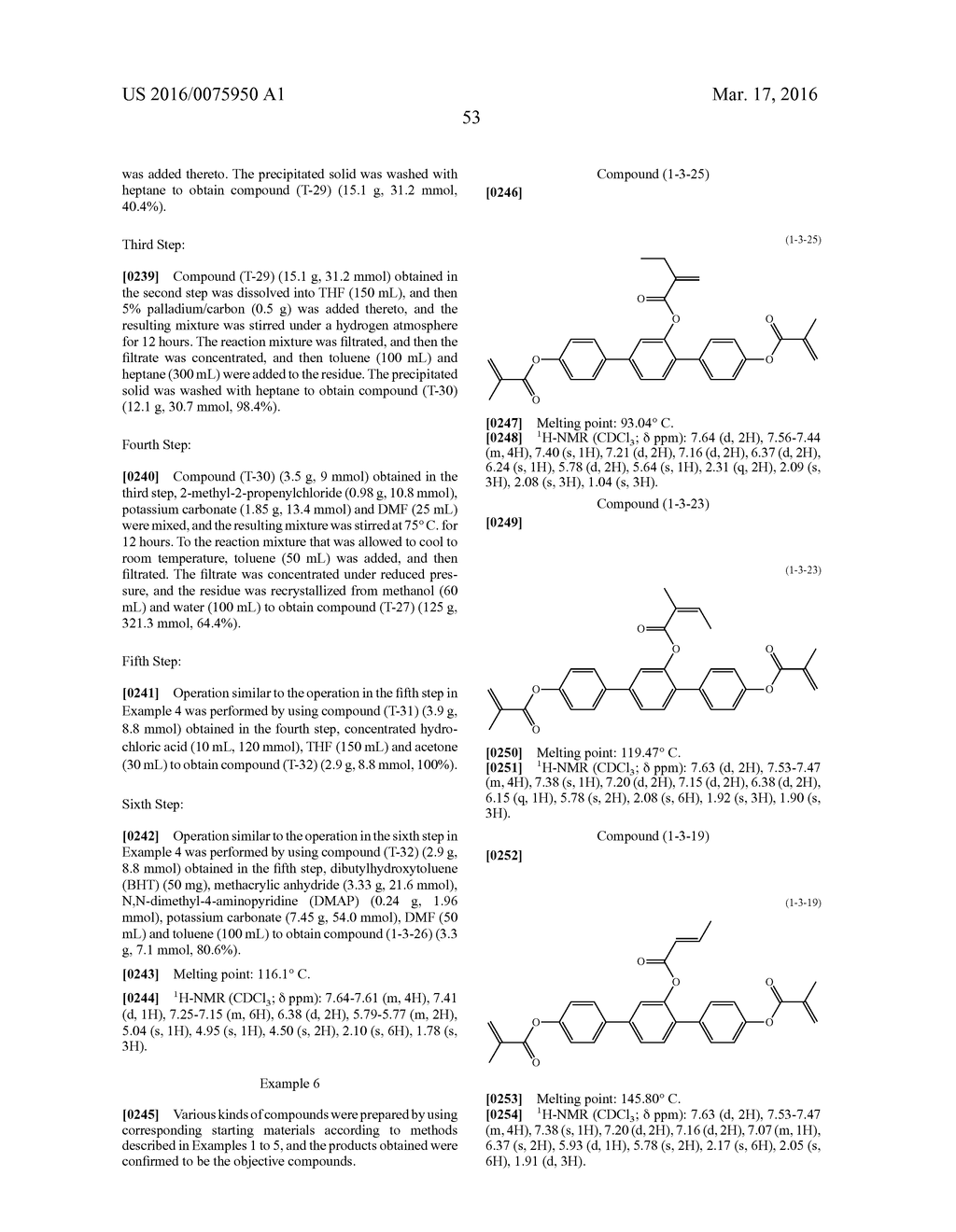 POLYMERIZABLE COMPOUND, POLYMERIZABLE COMPOSITION AND LIQUID CRYSTAL     DISPLAY DEVICE - diagram, schematic, and image 54