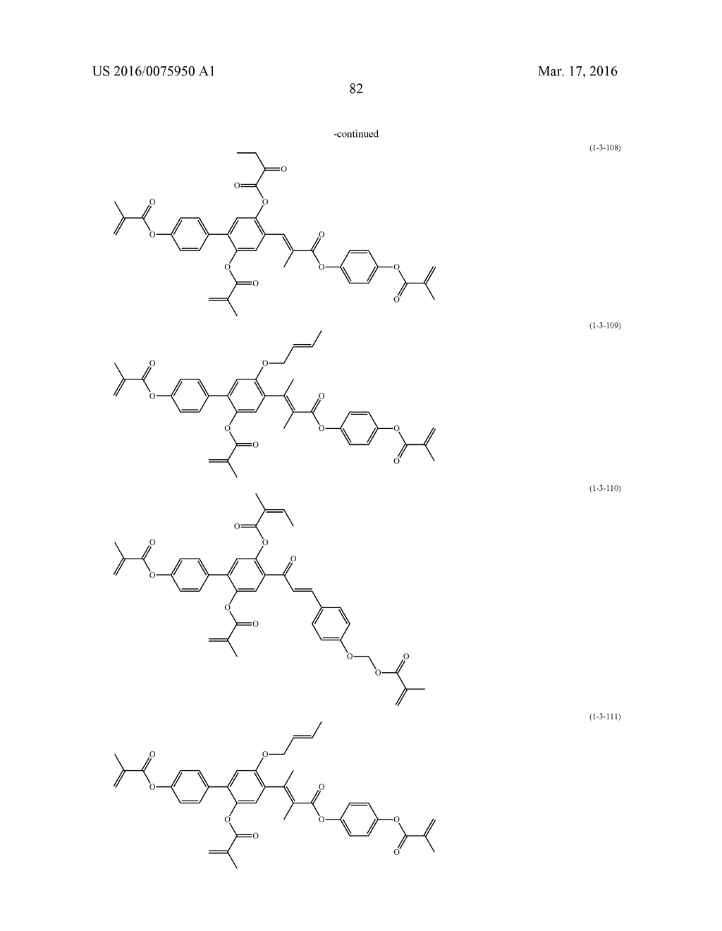 POLYMERIZABLE COMPOUND, POLYMERIZABLE COMPOSITION AND LIQUID CRYSTAL     DISPLAY DEVICE - diagram, schematic, and image 83