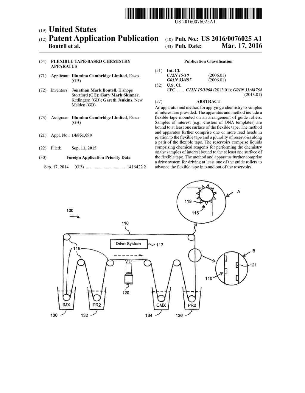 FLEXIBLE TAPE-BASED CHEMISTRY APPARATUS - diagram, schematic, and image 01