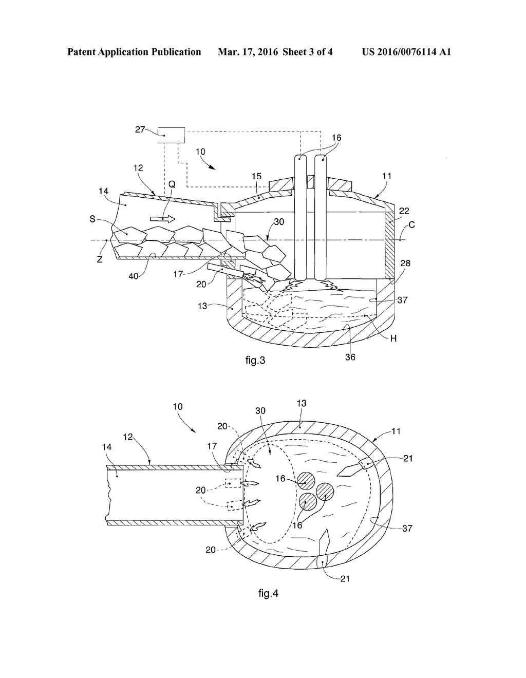 Method for Melting Metal Material in a Melting Plant and Relative Melting     Plant - diagram, schematic, and image 04