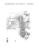 POWERTRAIN STRUCTURE INCLUDING TORQUE DAMPER DISPOSED BETWEEN DRIVE AND     DRIVEN SHAFTS diagram and image