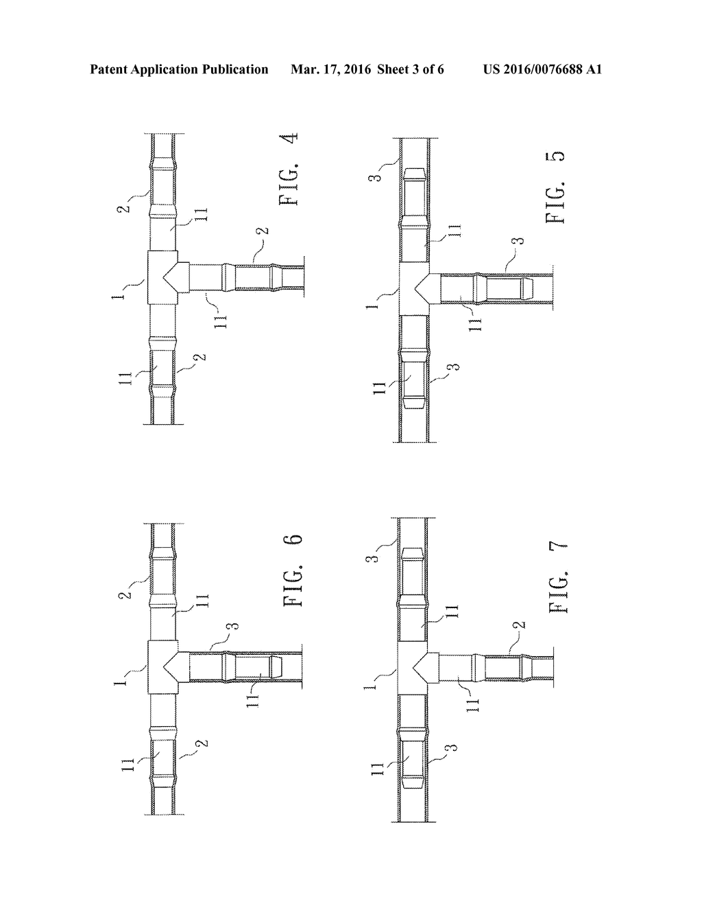 Tee fitting - diagram, schematic, and image 04