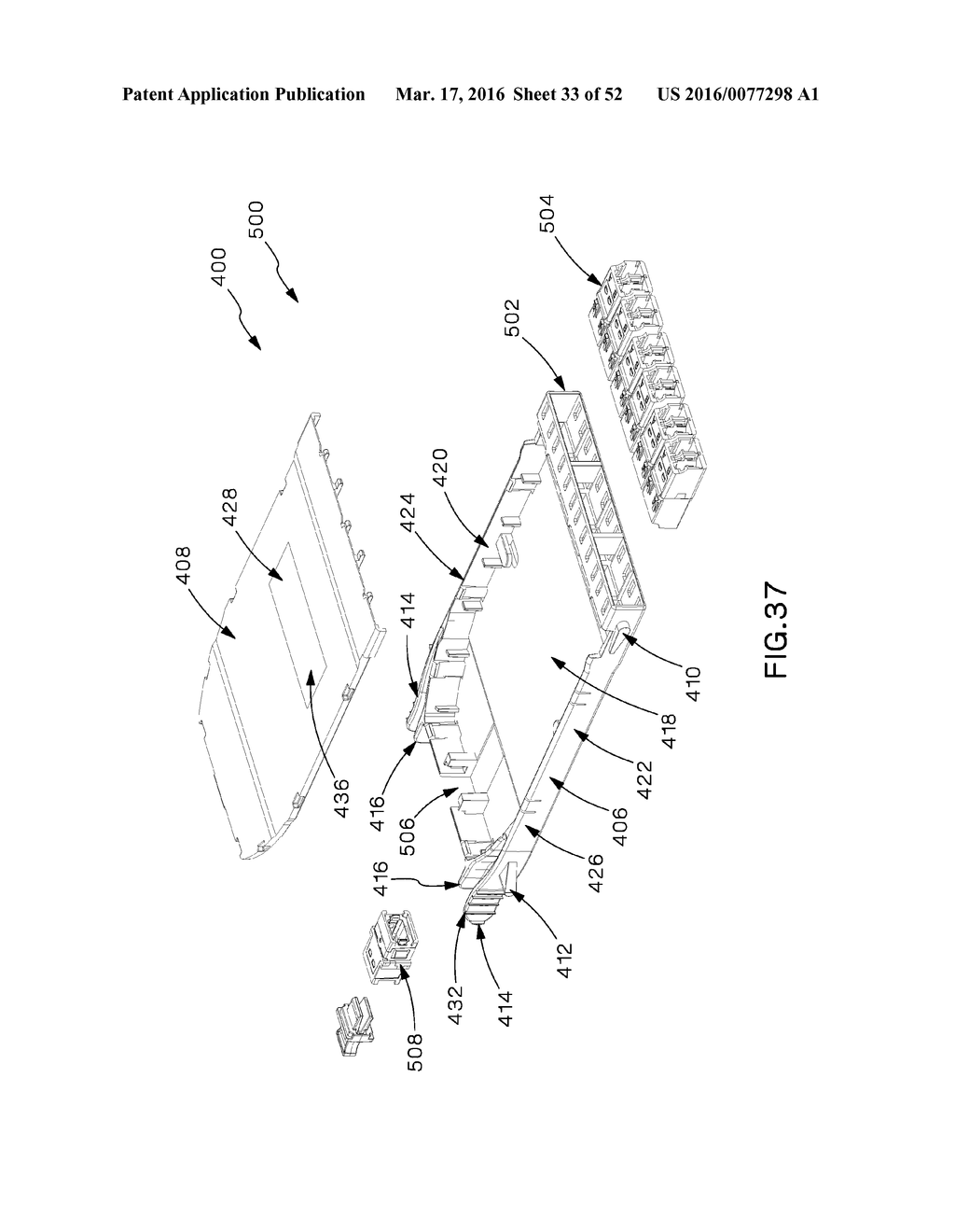 High Density Fiber Enclosure and Method - diagram, schematic, and image 34