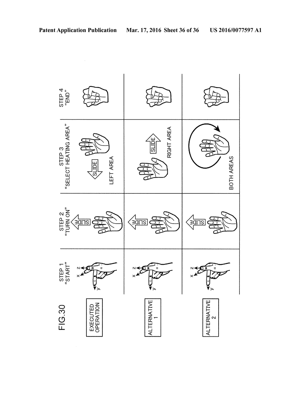 INPUT DEVICE AND METHOD FOR INPUTTING OPERATIONAL REQUEST - diagram, schematic, and image 37