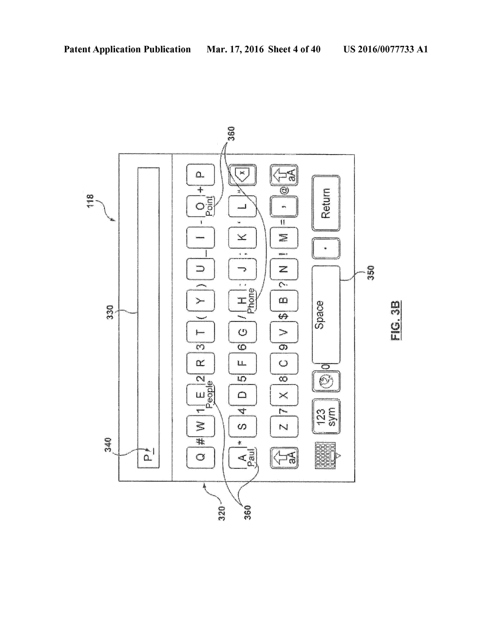 METHOD AND DEVICE HAVING TOUCHSCREEN KEYBOARD WITH VISUAL CUES - diagram, schematic, and image 05