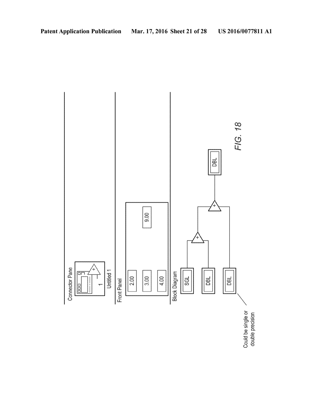 Graphical Development and Deployment of Parallel Floating-Point Math     Functionality on a System  with Heterogeneous Hardware Components - diagram, schematic, and image 22