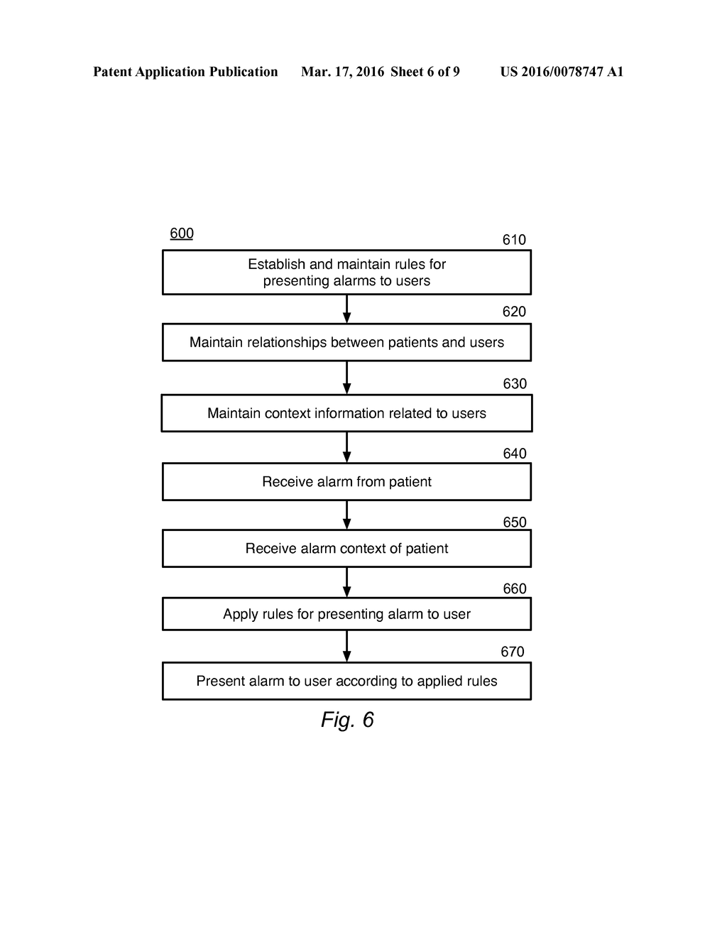 INTELLIGENT PRESENTATION OF ALARMS AND MESSAGES IN MOBILE HEALTH SYSTEMS - diagram, schematic, and image 07