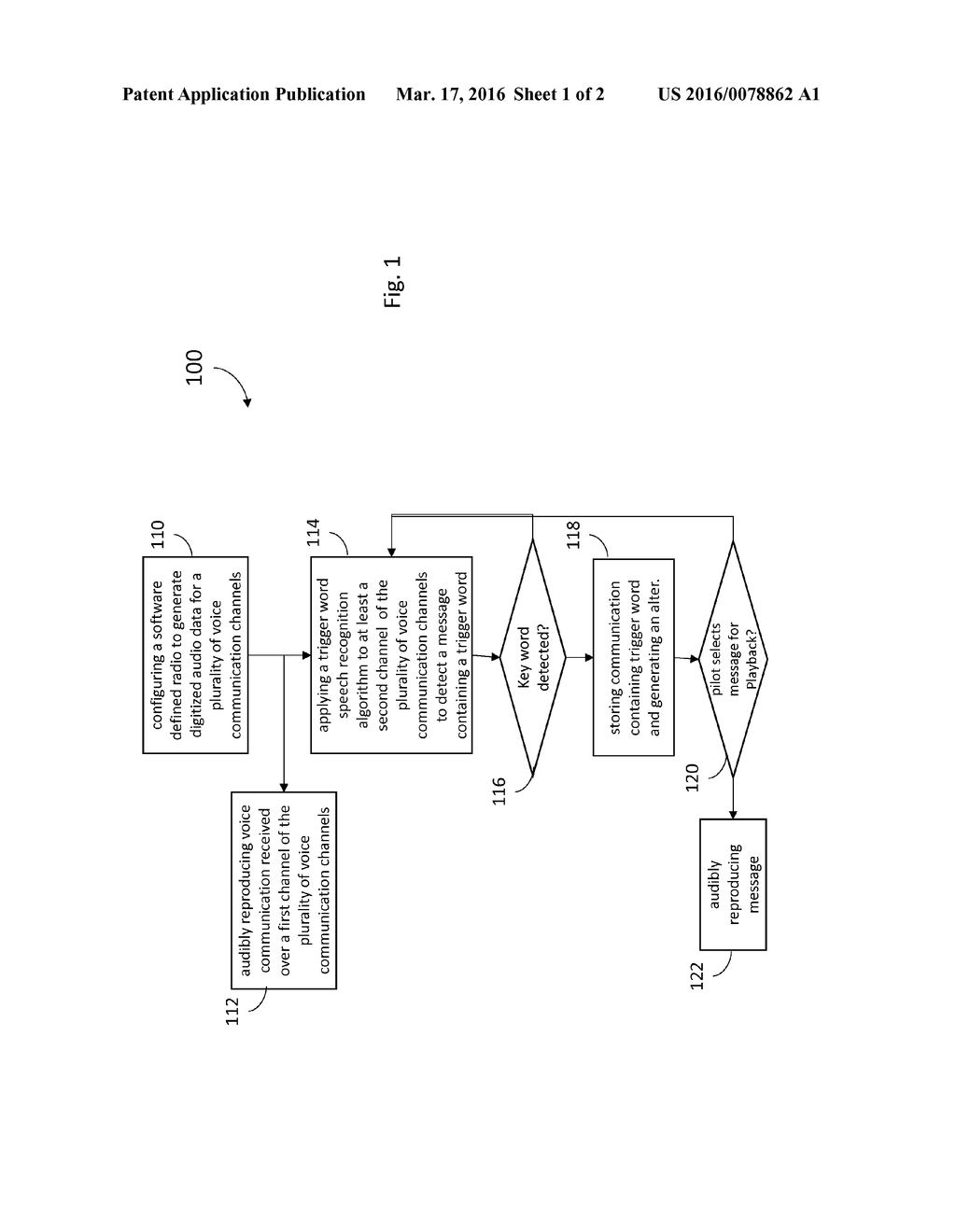 SYSTEMS AND METHODS FOR AVIATION COMMUNICATION MONITORING USING SPEECH     RECOGNITION - diagram, schematic, and image 02