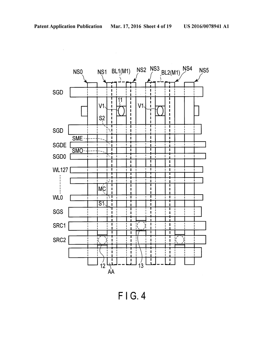 SEMICONDUCTOR MEMORY DEVICE INCLUDING A NAND STRING - diagram, schematic, and image 05
