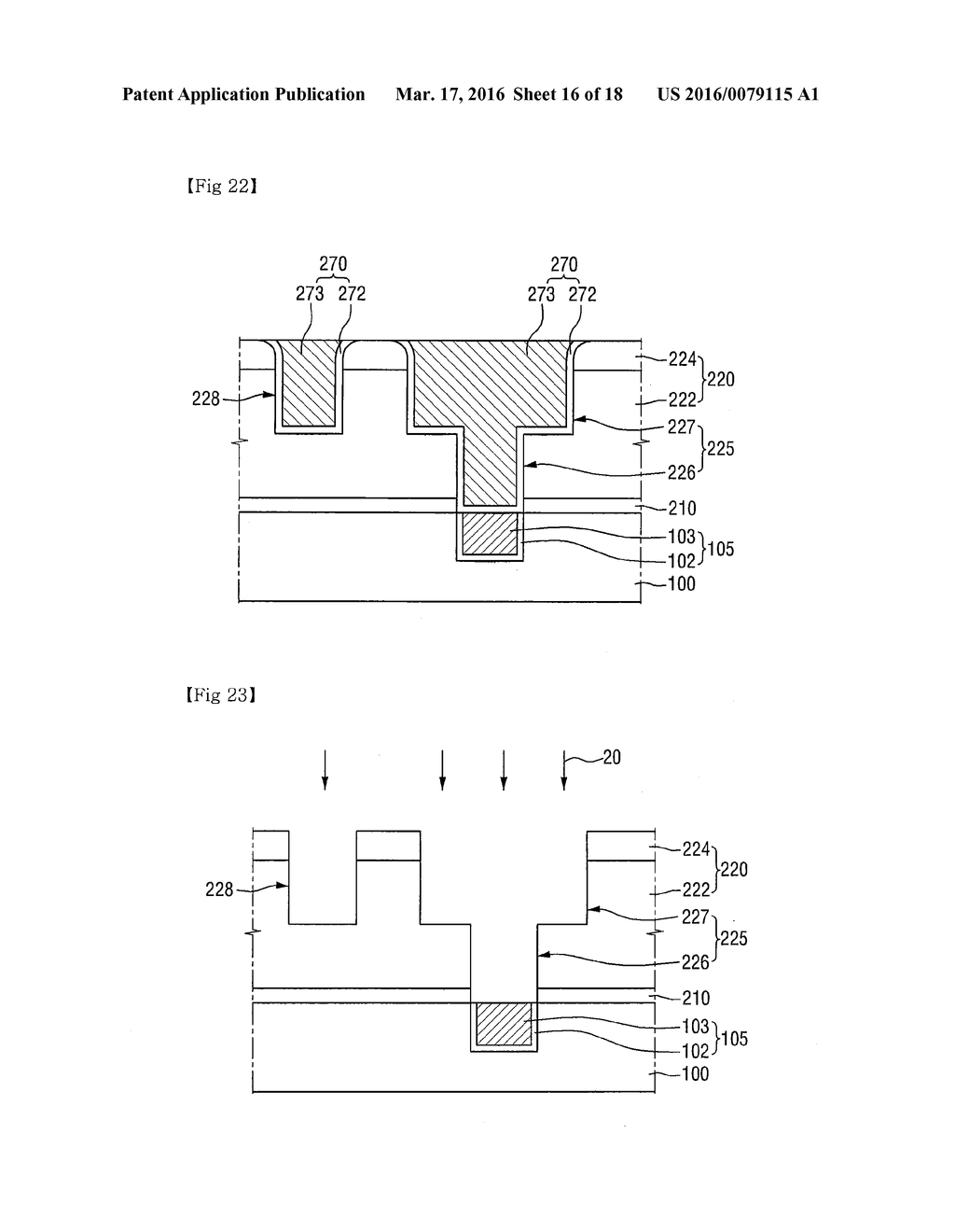 Methods for Fabricating Semiconductor Devices Using Liner Layers to Avoid     Damage to Underlying Patterns - diagram, schematic, and image 17