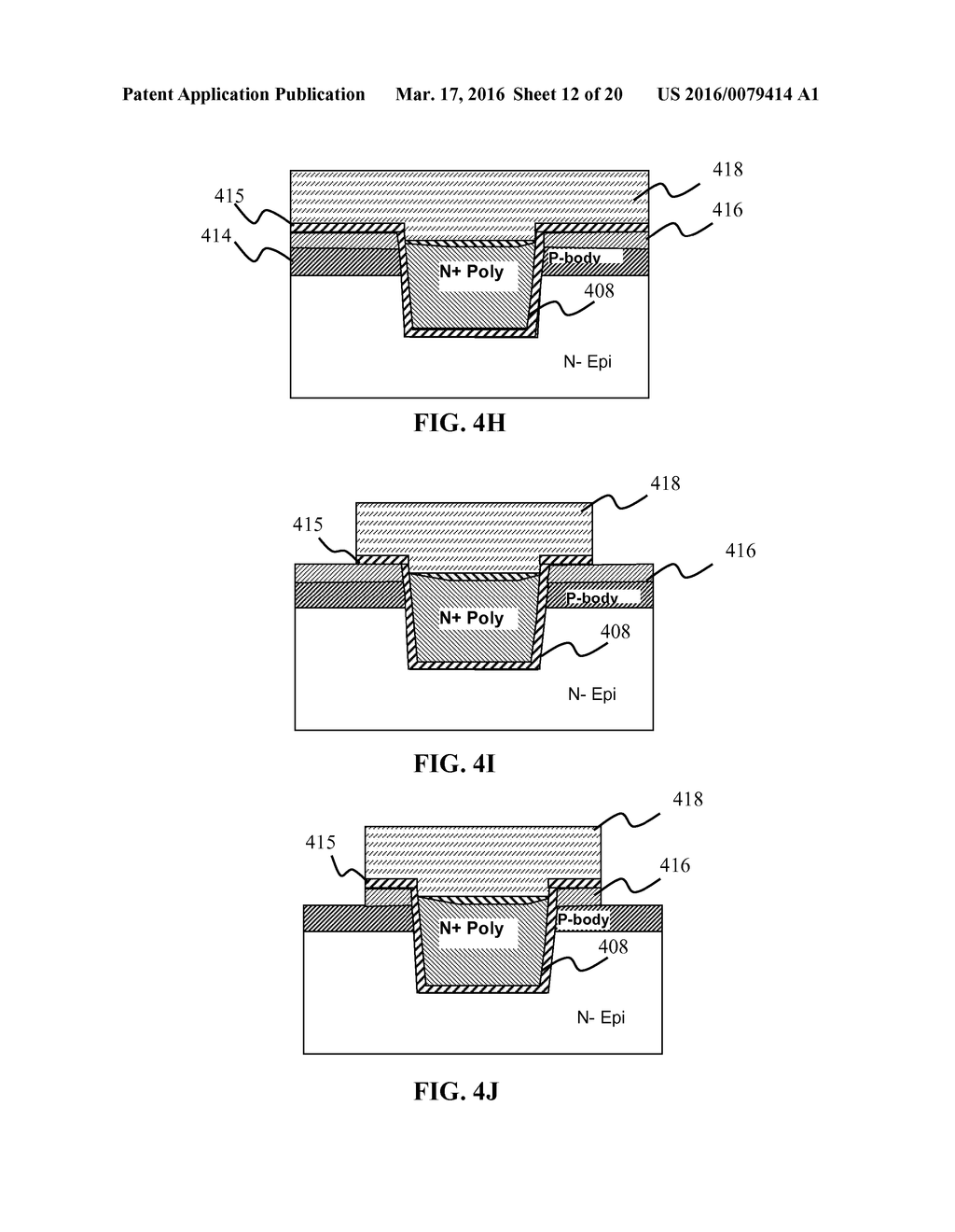 SOURCE AND BODY CONTACT STRUCTURE FOR TRENCH-DMOS DEVICES USING     POLYSILICON - diagram, schematic, and image 13