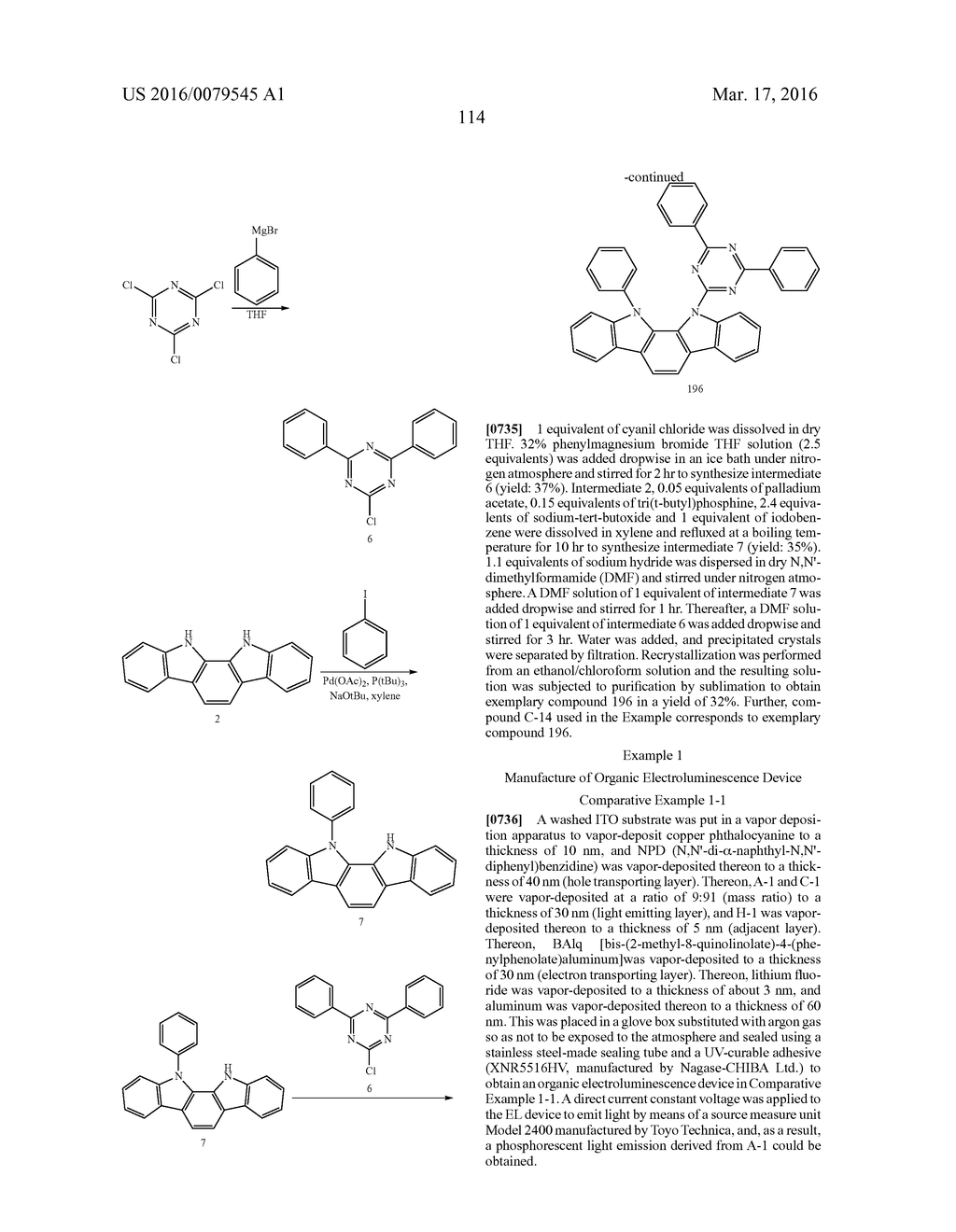 Organic Electroluminescence Device - diagram, schematic, and image 116