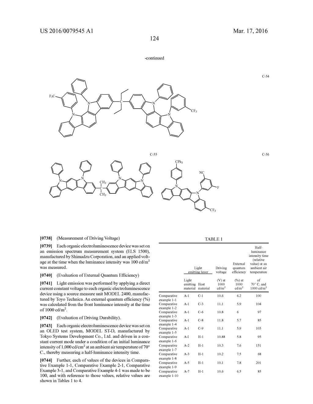 Organic Electroluminescence Device - diagram, schematic, and image 126