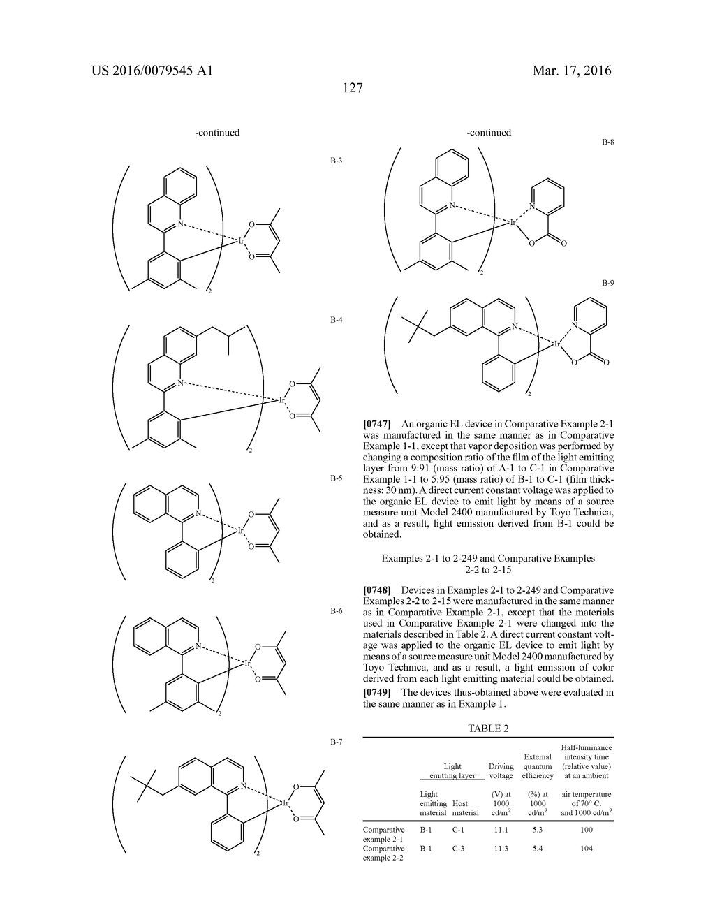 Organic Electroluminescence Device - diagram, schematic, and image 129