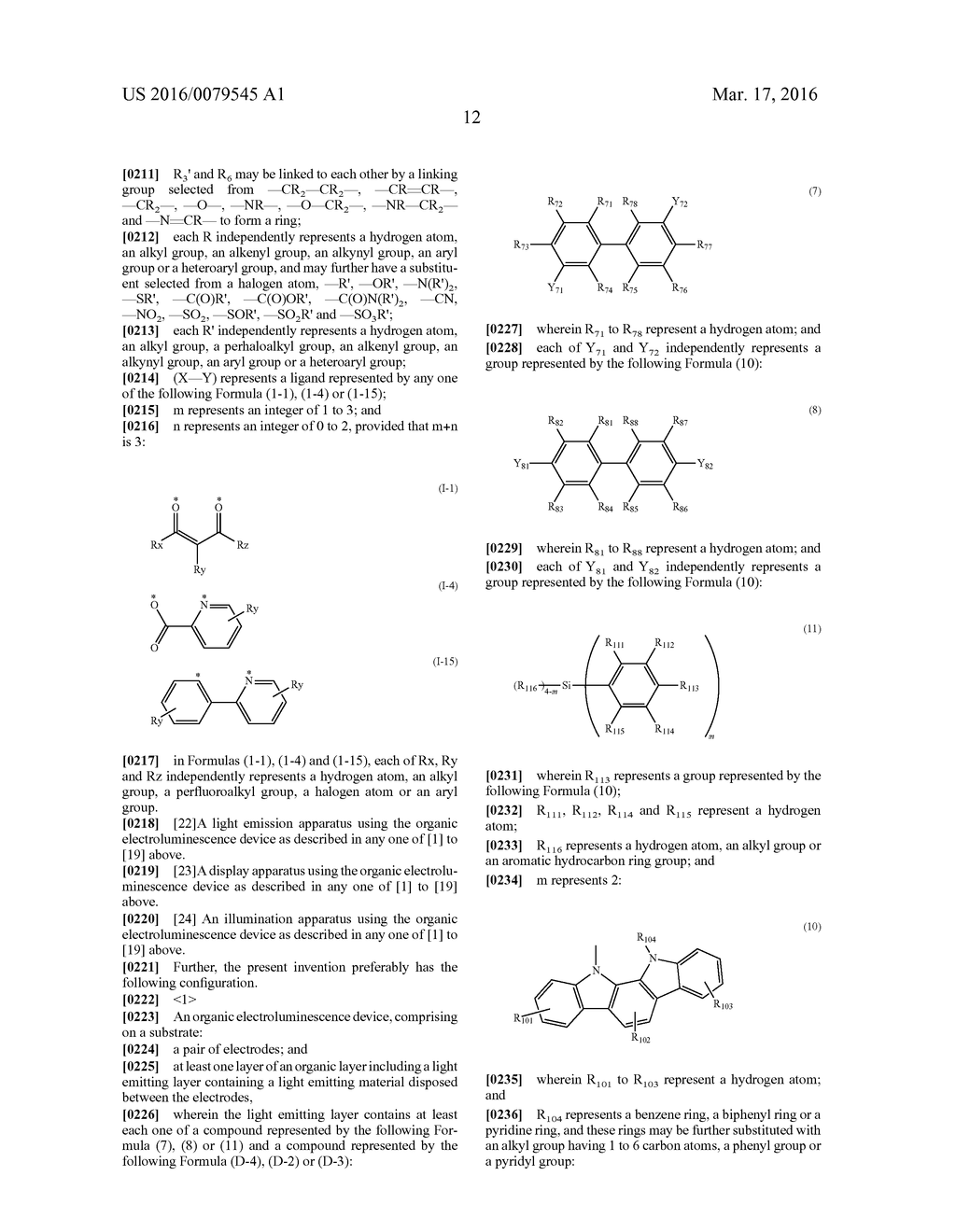 Organic Electroluminescence Device - diagram, schematic, and image 14