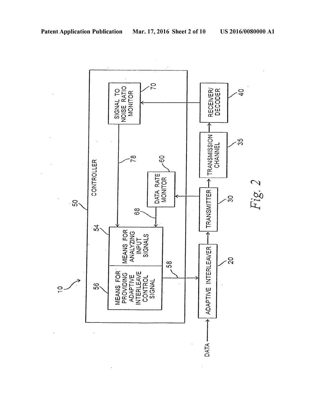 METHOD AND SYSTEM FOR CONTROLLING AN INTERLEAVER - diagram, schematic, and image 03