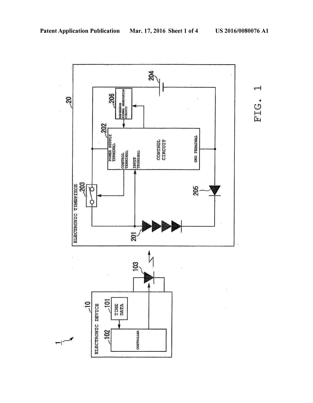 COMMUNICATION SYSTEM, ELECTRONIC DEVICE, ELECTRONIC TIMEPIECE,     COMMUNICATION METHOD - diagram, schematic, and image 02