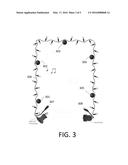 Wireless Strand Speakers With Additional Lighting Feature diagram and image