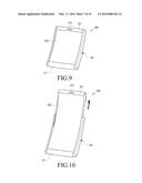 ELECTRONIC DEVICE INCLUDING FLEXIBLE DISPLAY ELEMENT diagram and image