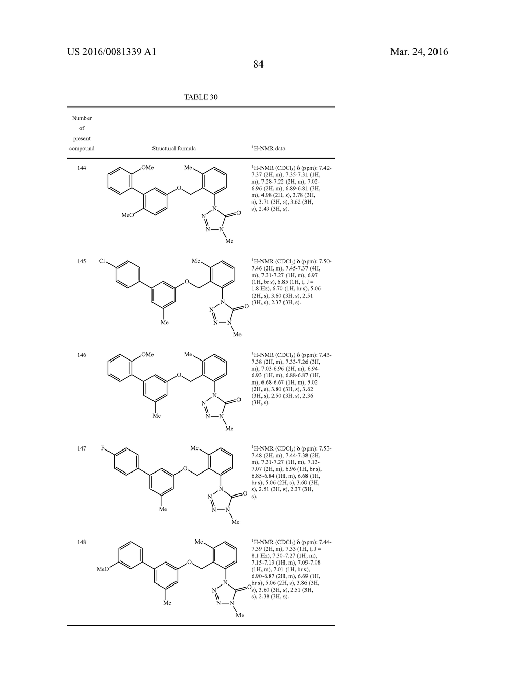 TETRAZOLINONE COMPOUND AND USE OF SAME - diagram, schematic, and image 85