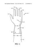 GLOVE WITH A WIDENED CUFF AREA diagram and image