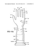 GLOVE WITH A WIDENED CUFF AREA diagram and image