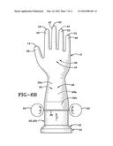 GLOVE WITH A WIDENED CUFF AREA diagram and image