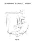 SPREADABLE MATERIAL CONTAINER HOLDING DEVICE diagram and image