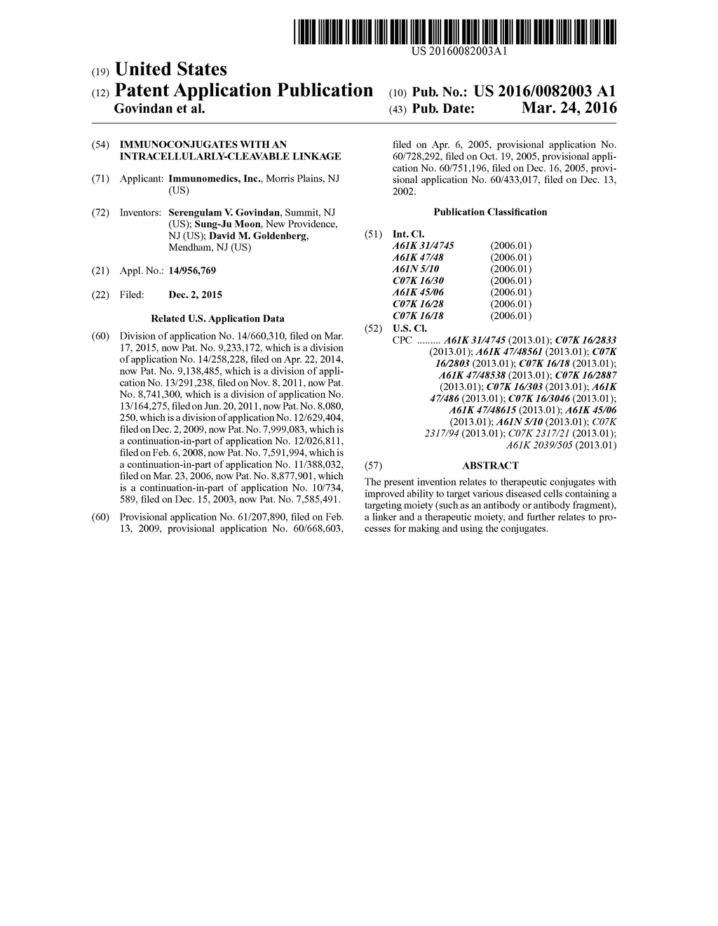 Immunoconjugates with an Intracellularly-Cleavable Linkage - diagram, schematic, and image 01