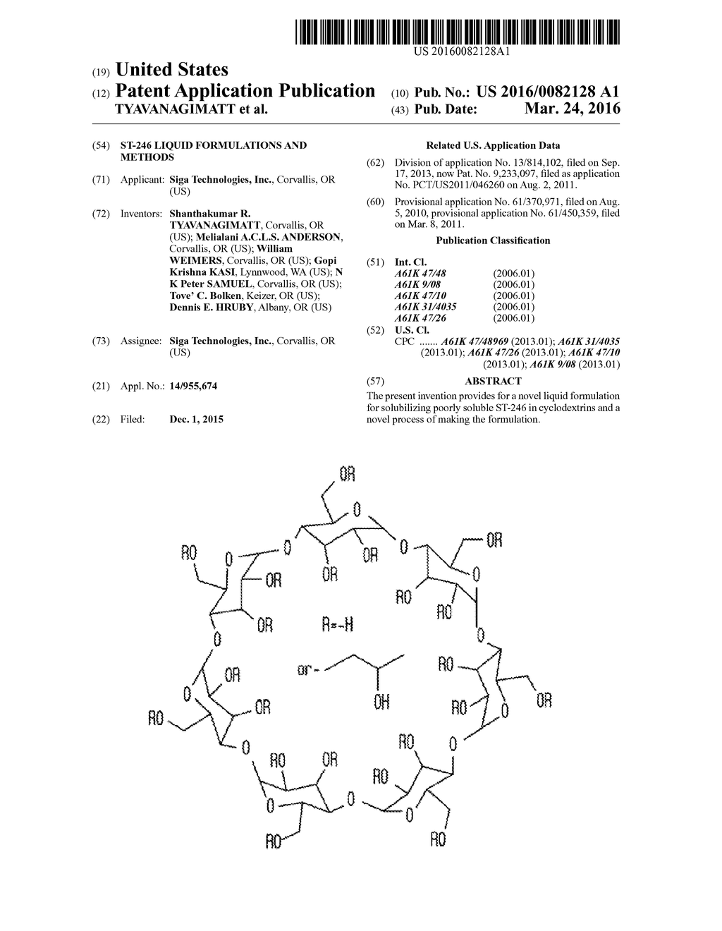 ST-246 LIQUID FORMULATIONS AND METHODS - diagram, schematic, and image 01