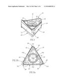 ROTARY CUTTING TOOL AND REVERSIBLE CUTTING INSERT HAVING VARIABLE-WIDTH     MINOR RELIEF SURFACES THEREFOR diagram and image