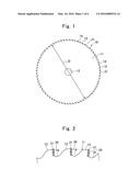 METHOD FOR MANUFACTURING A TIPPED CIRCULAR SAW BLADE diagram and image