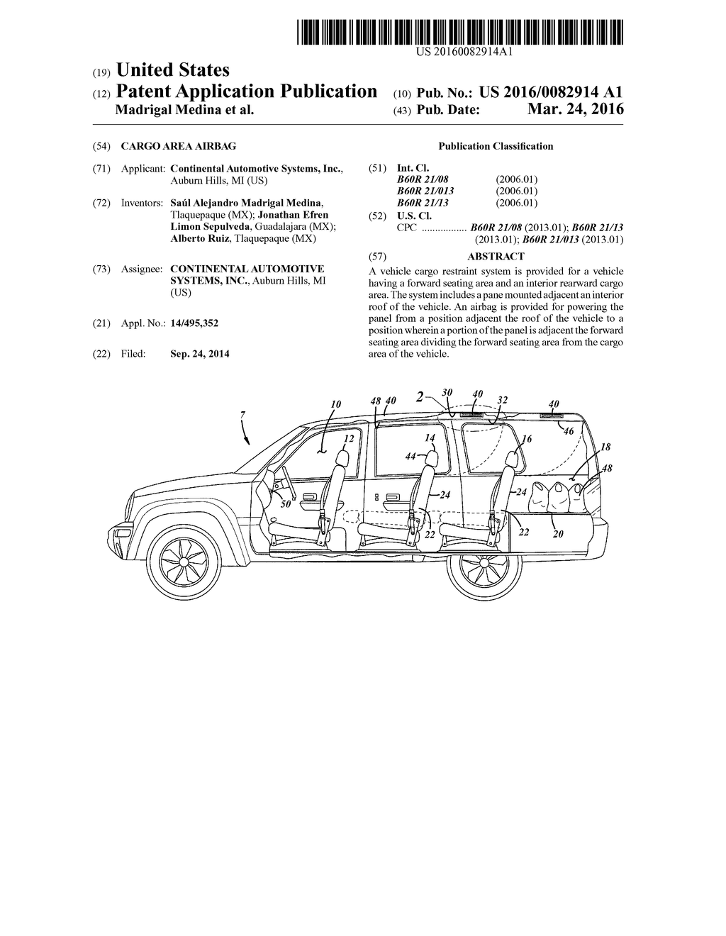 CARGO AREA AIRBAG - diagram, schematic, and image 01