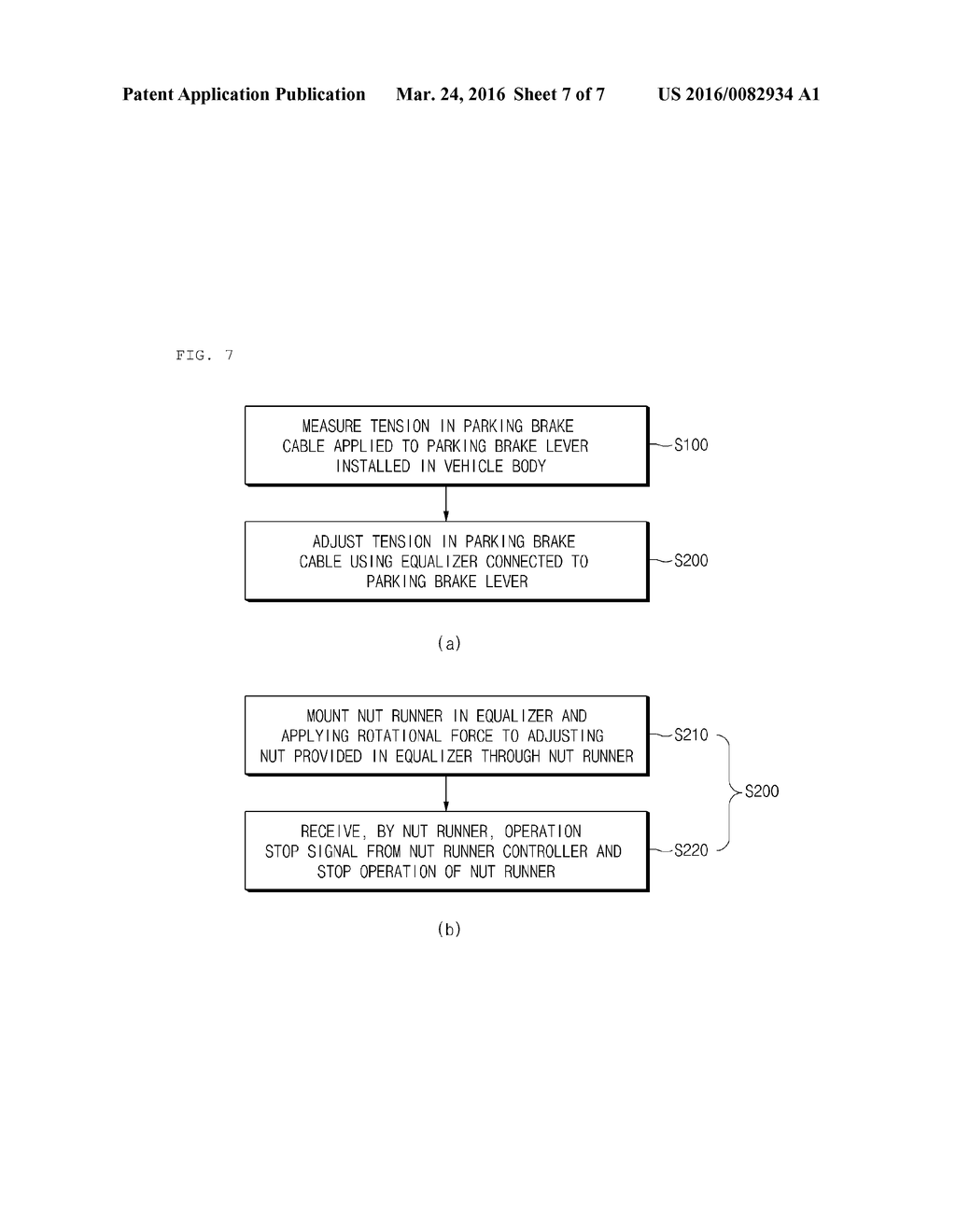 WIRELESS TENSION ADJUSTING SYSTEM OF HAND PARKING BRAKE AND OPERATING     METHOD THEREOF - diagram, schematic, and image 08