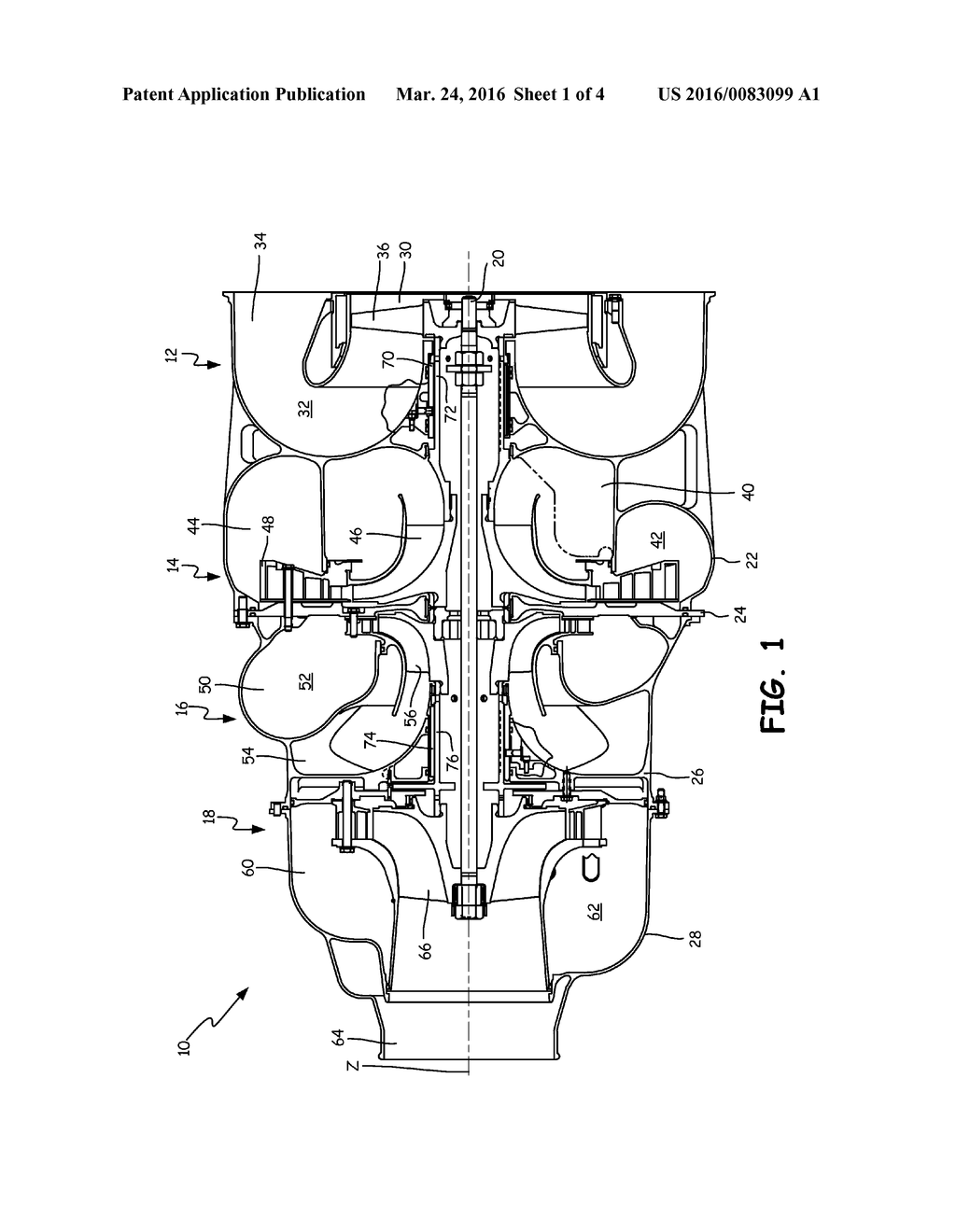 FAN AND COMPRESSOR HOUSING FOR AN AIR CYCLE MACHINE - diagram, schematic, and image 02