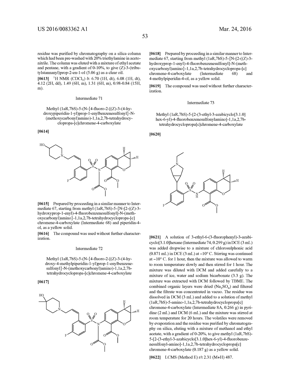 TRICYCLIC SULPHONAMIDE COMPOUNDS AND METHODS OF MAKING AND USING SAME - diagram, schematic, and image 54