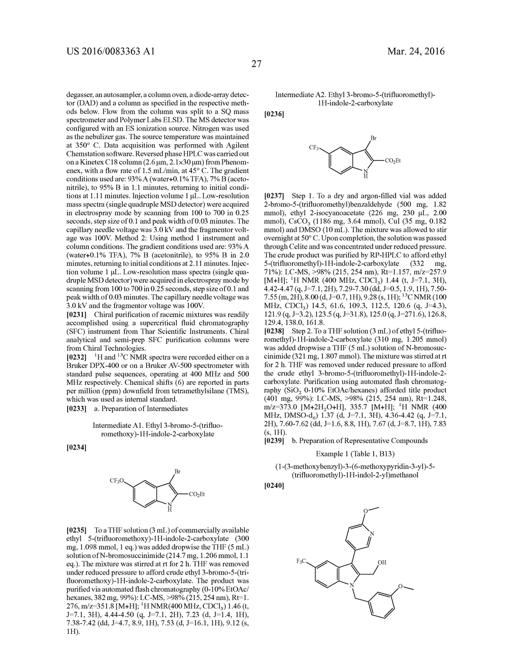 Substituted Indoles as Selective Protease Activated Receptor 4 (PAR-4)     Antagonists - diagram, schematic, and image 29