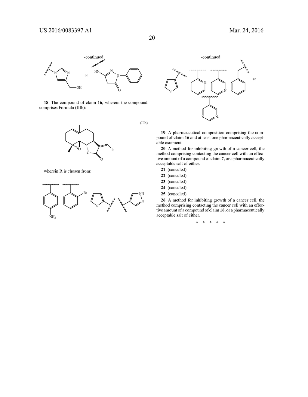 PARTHENOLIDE DERIVATIVES AND THEIR MODULATION OF PROCESSES CONTROLLED BY     REGULATED TRANSLATION - diagram, schematic, and image 23