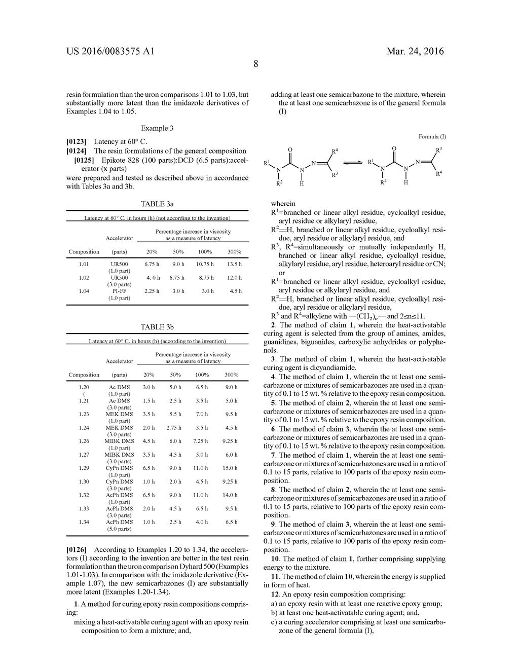 Semicarbazones as accelerators for curing epoxy resins - diagram, schematic, and image 09