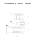 Highly Simplified Lateral Flow-Based Nucleic Acid Sample Preparation and     Passive Fluid Flow Control diagram and image