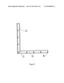 Window pan drainage dam diagram and image