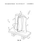 INTERNALLY DAMPED AIRFOILED COMPONENT AND METHOD diagram and image