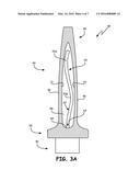 INTERNALLY DAMPED AIRFOILED COMPONENT AND METHOD diagram and image