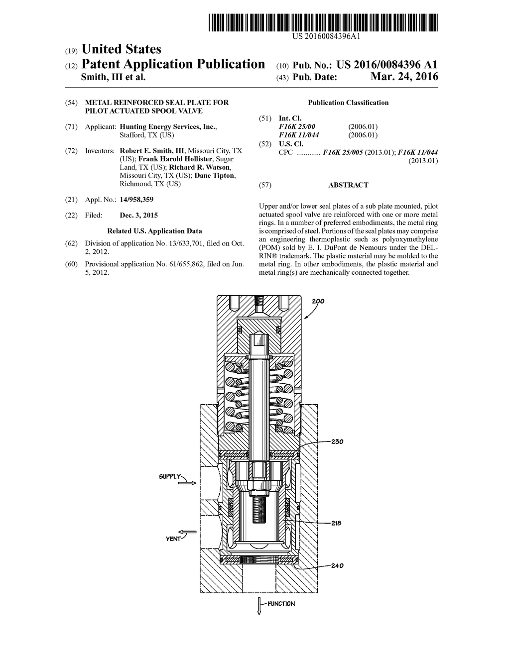 Metal Reinforced Seal Plate for Pilot Actuated Spool Valve - diagram, schematic, and image 01